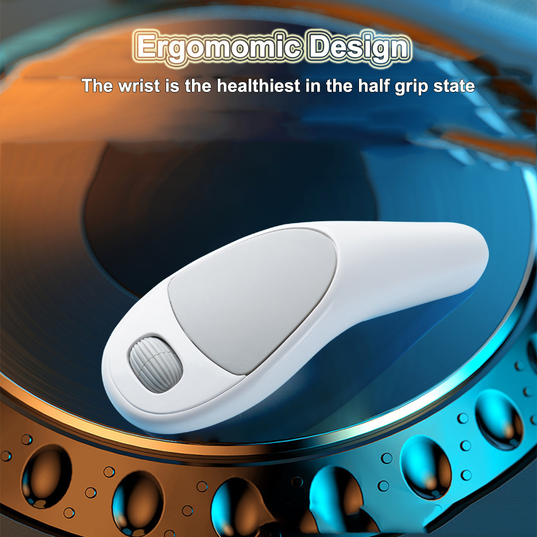 Bluetooth Wireless Air Mouse wiederauf ladbare Typ-C ergonomische Mäuse Touch Control Daumen Finger Mini-Maus für Telefon iPad Tablet iOS