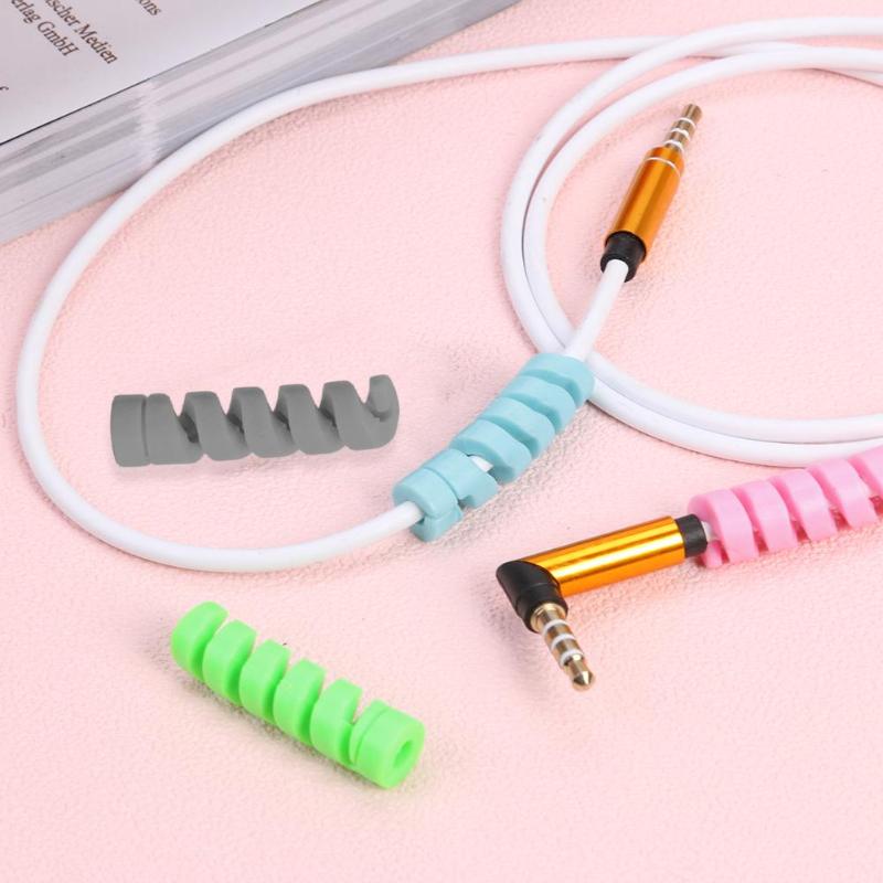 1PCS Oplaadkabel Protector Saver Cover Voor iPhone Android USB Charger Cable Koord Mouwen Spiraal Beschermende 35*10mm Cover
