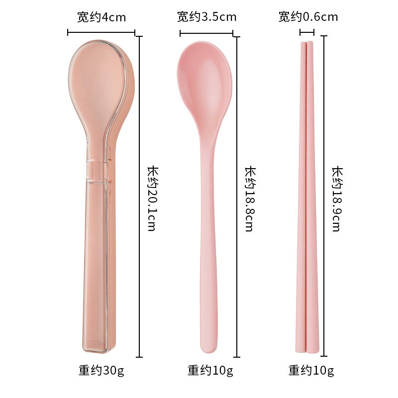 304 Stainless Steel Chopsticks Spoon Set Cutlery Set Flatware Set Tableware Soup Spoon Portable Cultery With Box