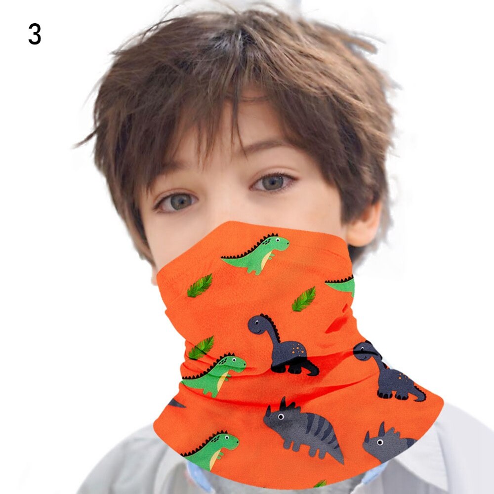 Elastiske halve ansigt tørklæder børn hoved ansigt hals gamacher rør bandana tørklæde støvtæt bandana udendørs camping cykeltilbehør: 3