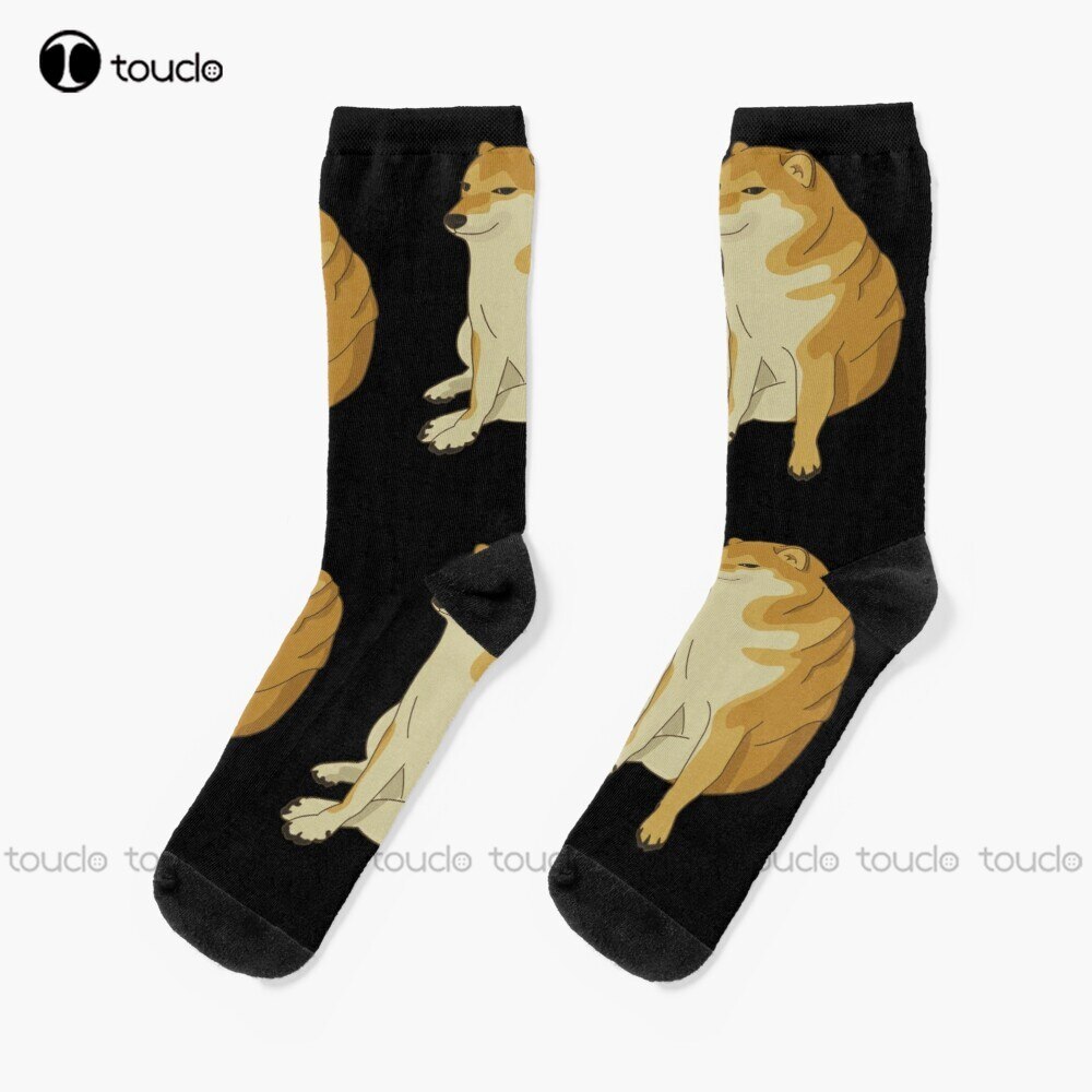 Bonk Meme Dog Go To Horny Jail Doge Cheems Bonk Dog Socks Cotton Socks For Men Christmas Year 360° Digital Print