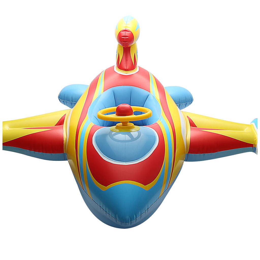 Summer Fun Inflatable Baby Float Pool Float for KidsInf latable Boat Airplane Float Summer Time Pool Toys 110x110cm