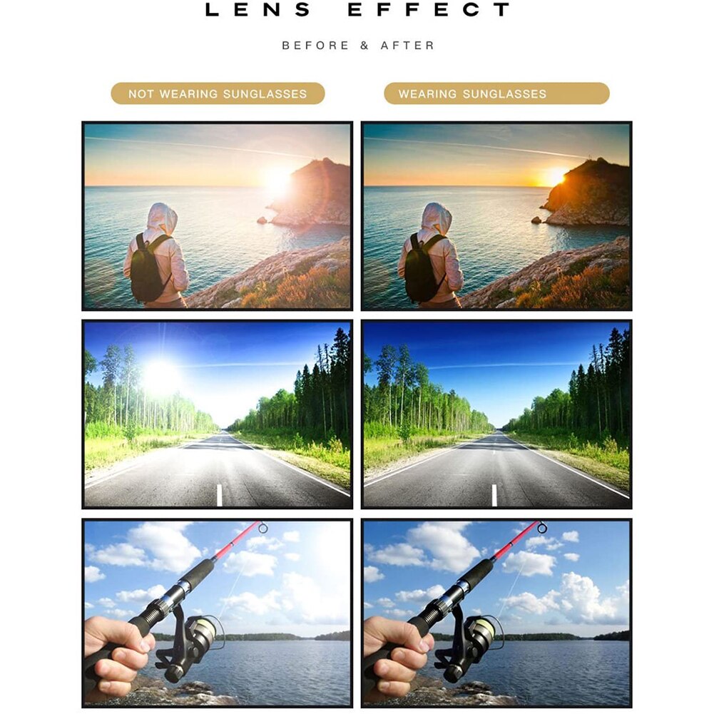 Anti-Glare Polarized Driving Sunglasses Yellow Lens UV400 Protection Night Vision Glasses Goggles Unisex Vision Sunglasses