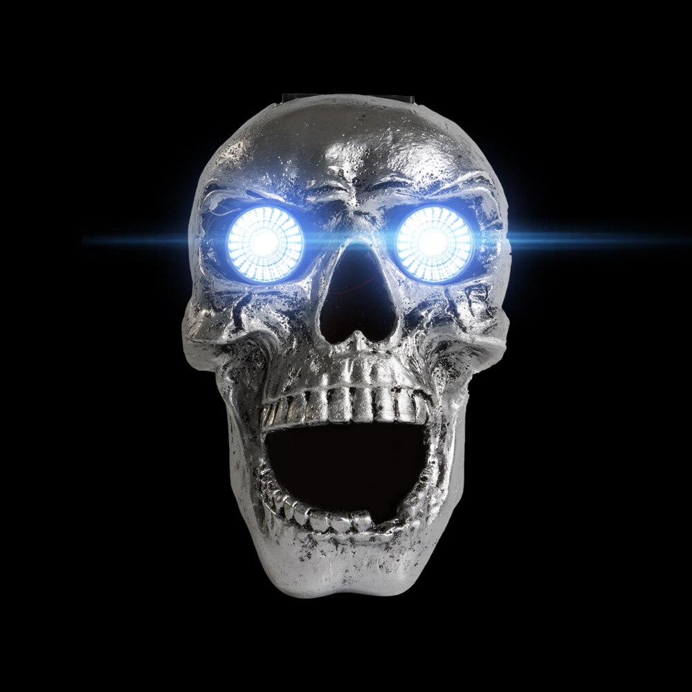 Motorcycle Skull Headlight Universal Custom LED Heada Light Resin Skull HeadlLamp Halloween Motorcycle Decorative Lights: Default Title