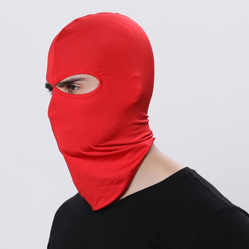 16 Color Balaclava for Men Hats Beanie Lycra Face Ski Mask Bonnets for Women Nurse Cap for Men Outdoor Sun Protection Hood MZ100: Red