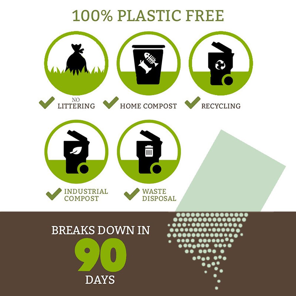 8-24 rolls Disposable Pet Poop Bag Environmentally EPI Biodegradable Pet Garbage Bag Pet Pooper Scoopers Bags Dog Supplies