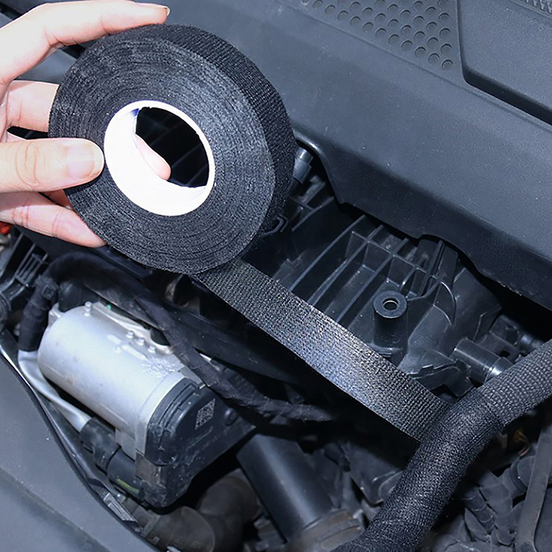 15m hitze beständiges Klebeband aus Stoff für Auto-Kabelbaum-Kabelbaum schutz stumm schalten, um ungewöhnliche Geräusche zu vermeiden