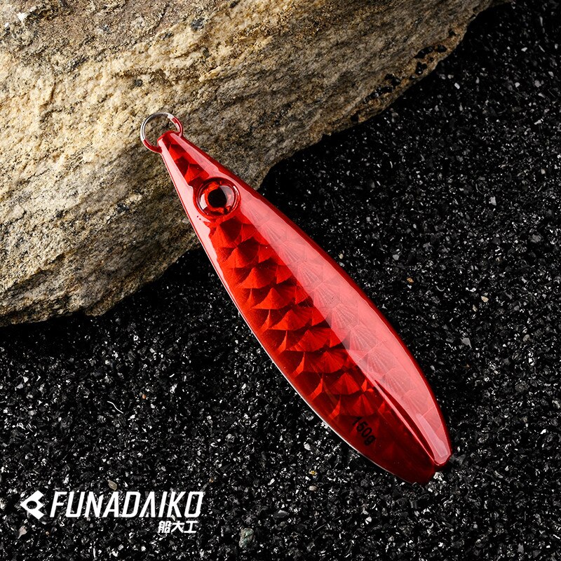 Funadaiko bly jig metal jig 150g 200g 300g 400g kunstige agn fiskeri lokke langsom jig jigning lokke langsom metal jig fiske jig
