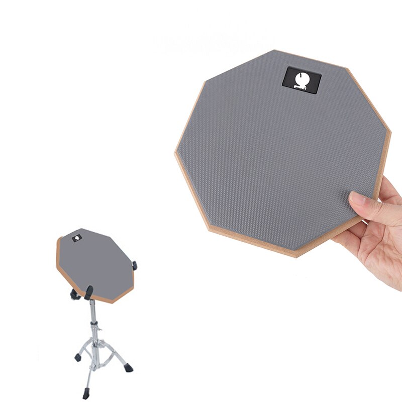 Tragbare Gummi Holz Dumm Trommel Praxis Ausbildung Trommel Pad Musik Instrumente mit Trommel Stöcke 18,8 cm x 2,5 cm