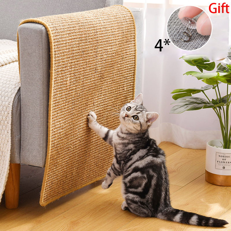 View of Cat Scratcher Sisal Mat Board Scratching Post Pad ... - Grandado