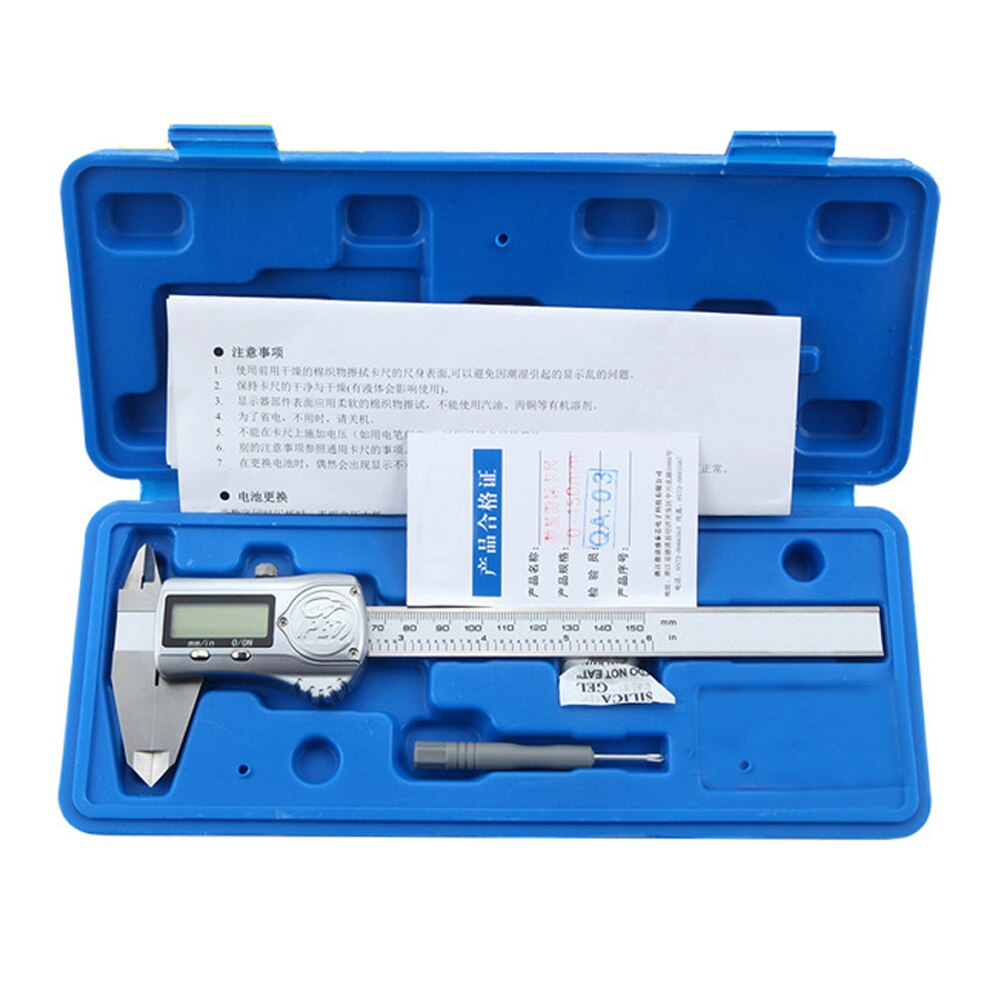 Calibrador Digital electrónico de nivel Lndustrial, herramientas de medición de 150mm, de acero inoxidable, IP67, impermeable, a prueba de aceite, con sistema ABS