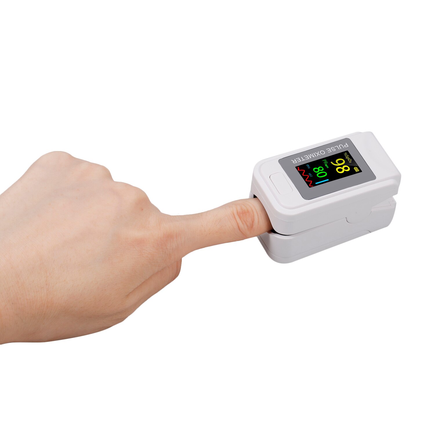 Sormenpään pulssioksimetri veren happianturi kylläisyys lcd mini spo 2 näyttö pulssin mittaus kotiurheilumatkoille