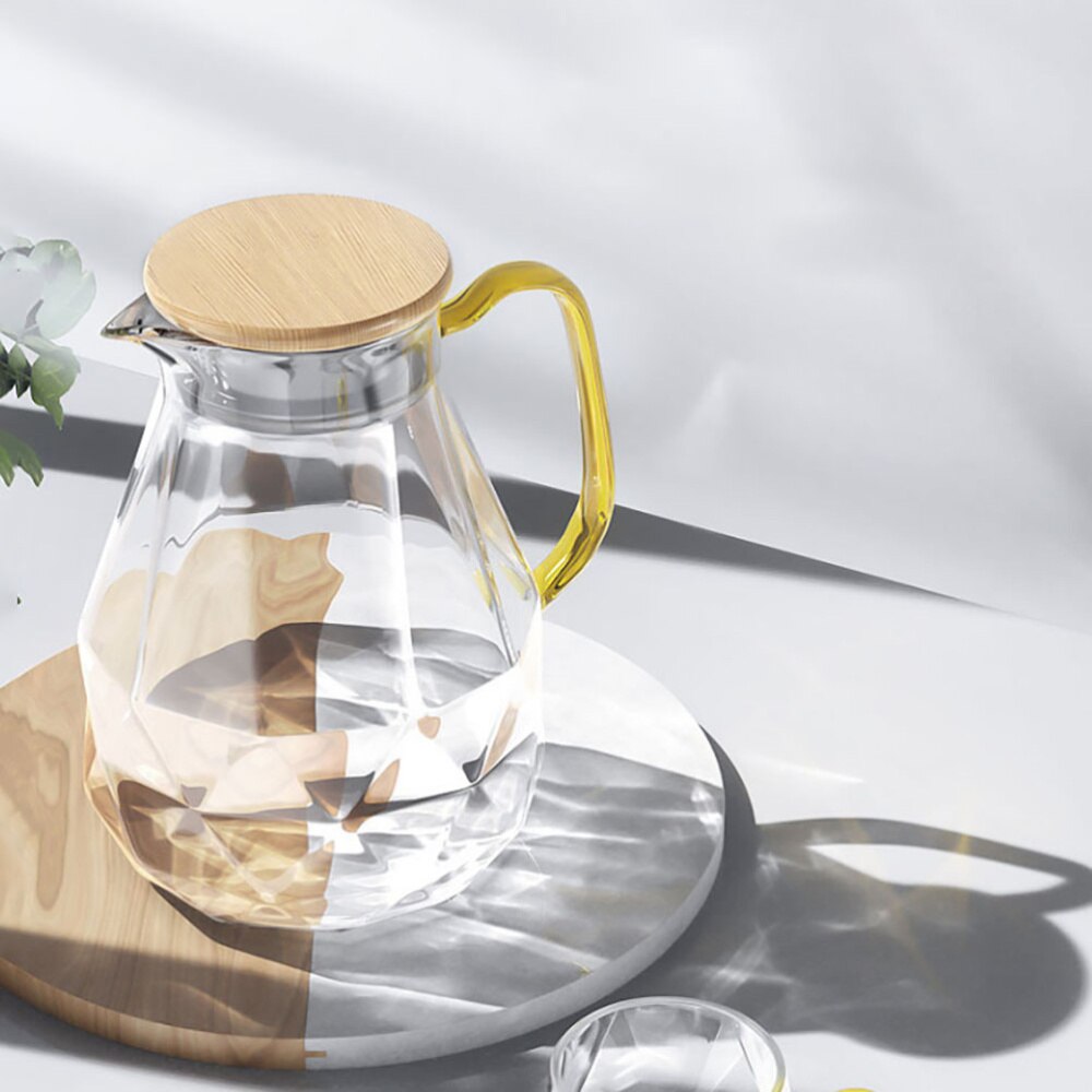 Water Pitcher Beverage Glass Pitcher Heat Resistant Glass Pitcher