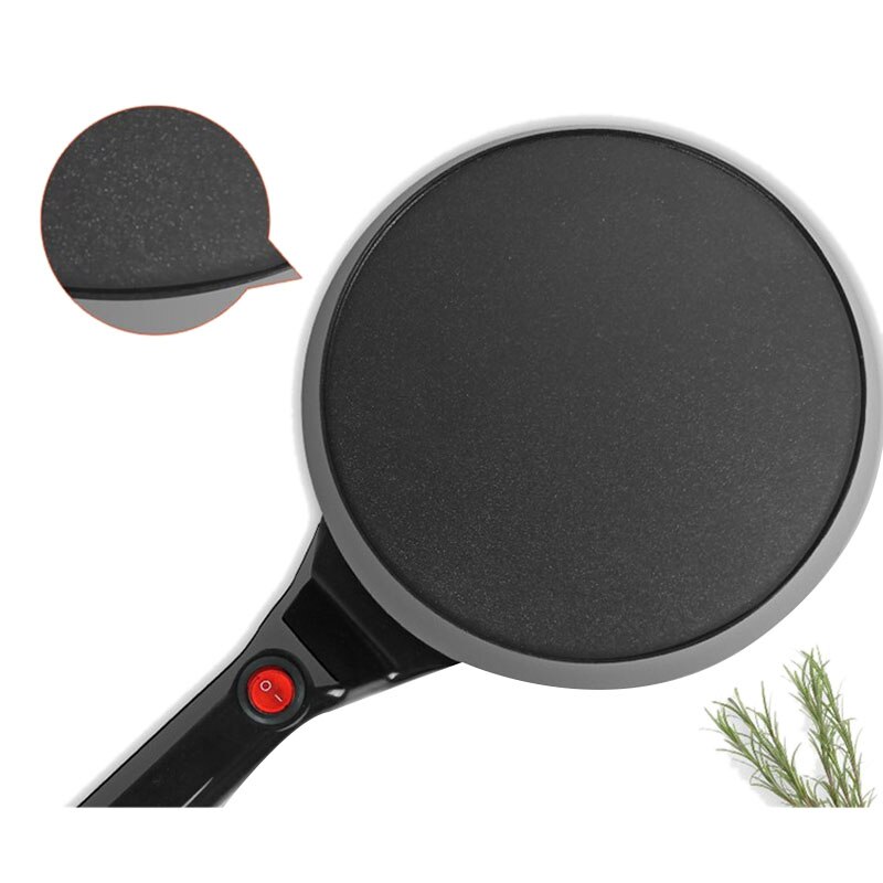 Plancha eléctrica de cocina para hornear panqueques, máquina para hacer sartenes, pasteles de Pizza, máquina antiadherente, herramientas de cocina DIY para el hogar (Enchufe europeo)