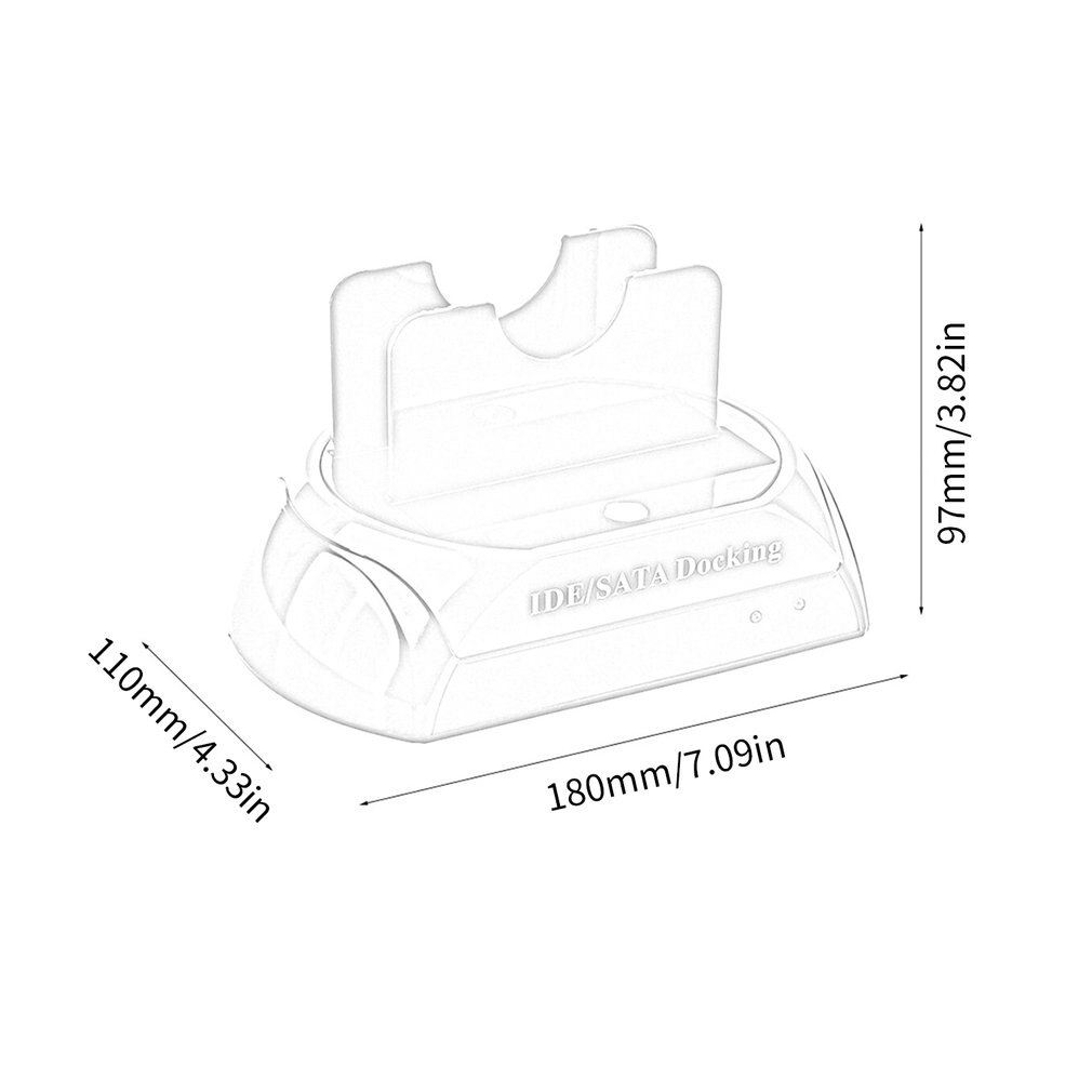 HDD Docking Station Doppia Internal Hard Disk Drive Docking Station HDD caso BOX E ALLOGGIAMENTI PER HDD Per 2.5 pollici 3.5 pollici SATA A USB 2.0