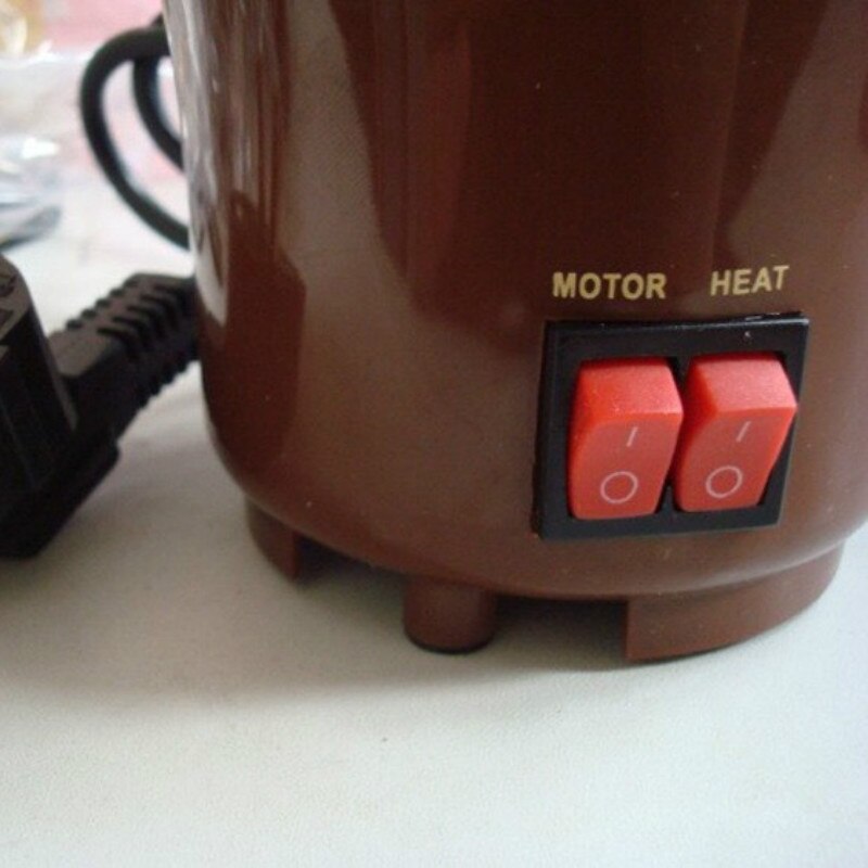 Mini chokolade springvand tre lag chokolade smelte med opvarmning fondue maskine diy smelte vandfald pot