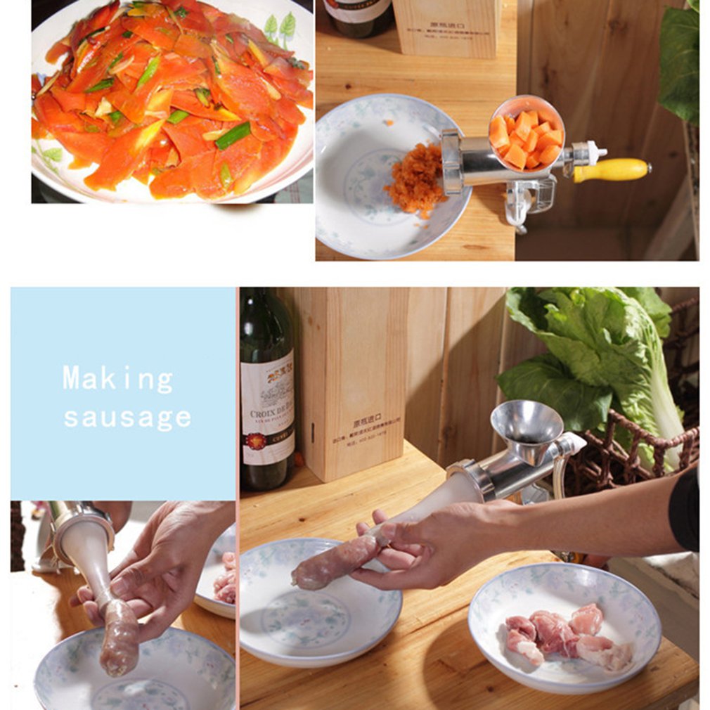Manuel kødkværn & pølse nudleretter håndholdte apparater til hakning hakket pasta pasta maker krumtap køkken køkkenredskaber