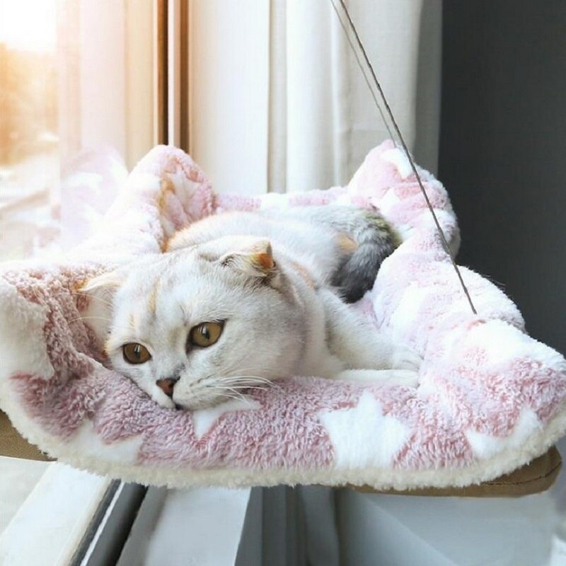 Gato hamaca cama montaje ventana cómodo mono de invierno cálido hamaca para gatitos mascotas pequeñas balda para cama asiento camas de 20kg