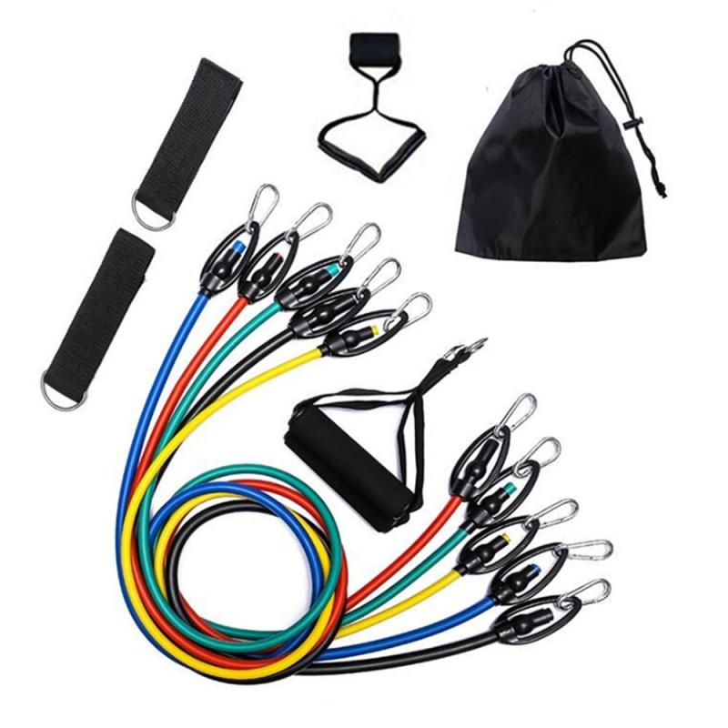 11 Stuk Fitness Rally Trekken Touw Workout Fitness Apparatuur Fitness Elastische Band Weerstand Bands Voor Sport Booty Verbod: Default Title