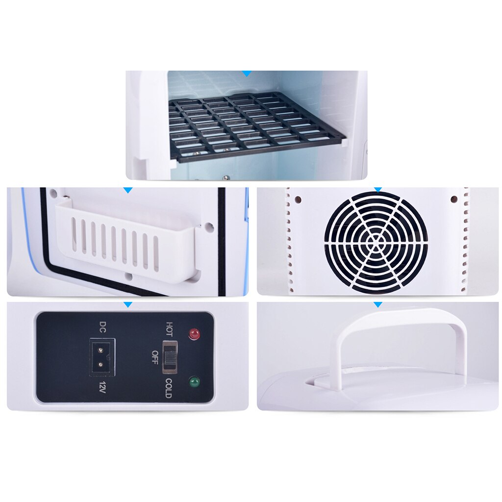 Travel Refrigerator 4L Mini Car Fridge Cooler Warmer Home Office Freezer