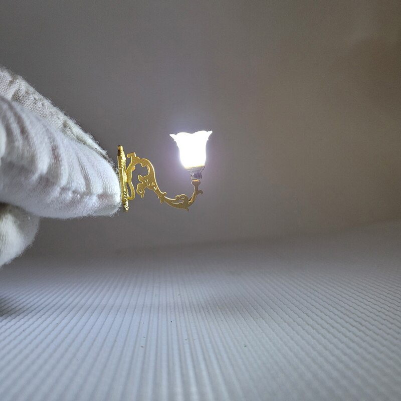 2 stücke ho Maßstechen Klassische Zauberstab Halterung Schwanenhals Lampen straße Lampe Modell warm kalt weiß, Der Eisenbahn Licht/zug/eisenbahn Layout: 2Stck Artikel7