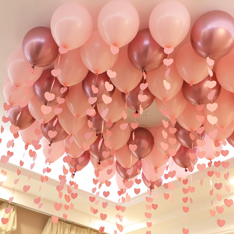 100Stck Rosa Ballon blasiert 10 Zoll Wasser Blasen Spielzeug draussen freundlicher Spielzeug Eltern-Art-interaktion Austausch Interaktive Spielzeug