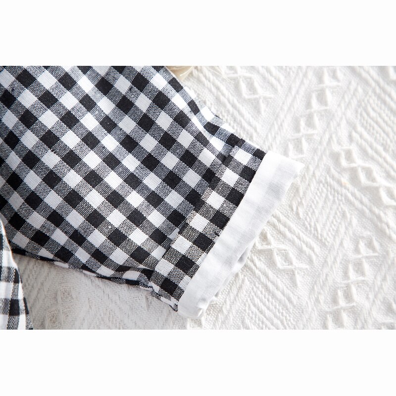 Herfst Mode Plaid Childrens 'Jas Lange Mouwen Kinderen Windjack Kids Jas