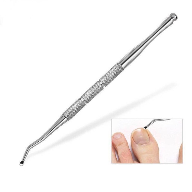 Ingrown Toenail Lifter Stainless Steel Double-ended Single-end Cuticle Lifter Dead Skin Remover Manicure Cleaner Care