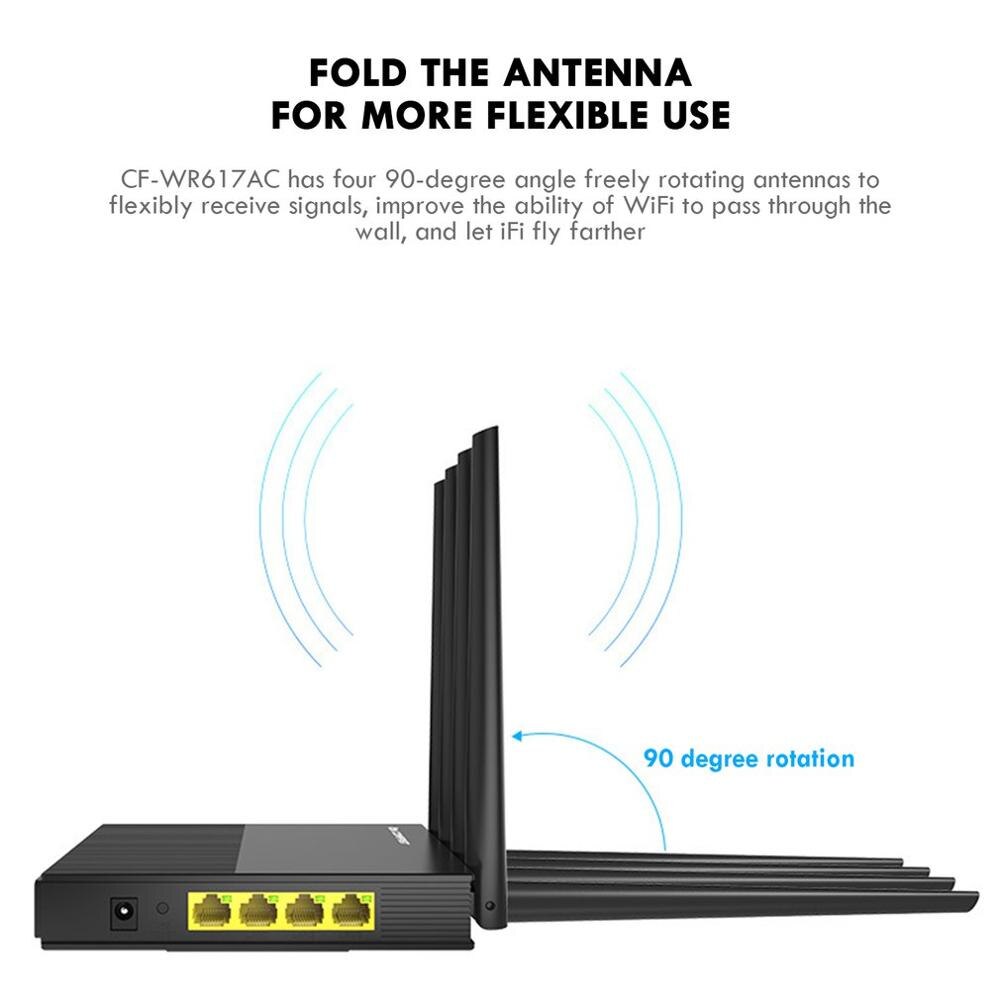 Wireless Router Cf-Wr617Ac Gigabit Dual-Band Wireless Router High Antennas Bridge Signal Amplifier Wired Router