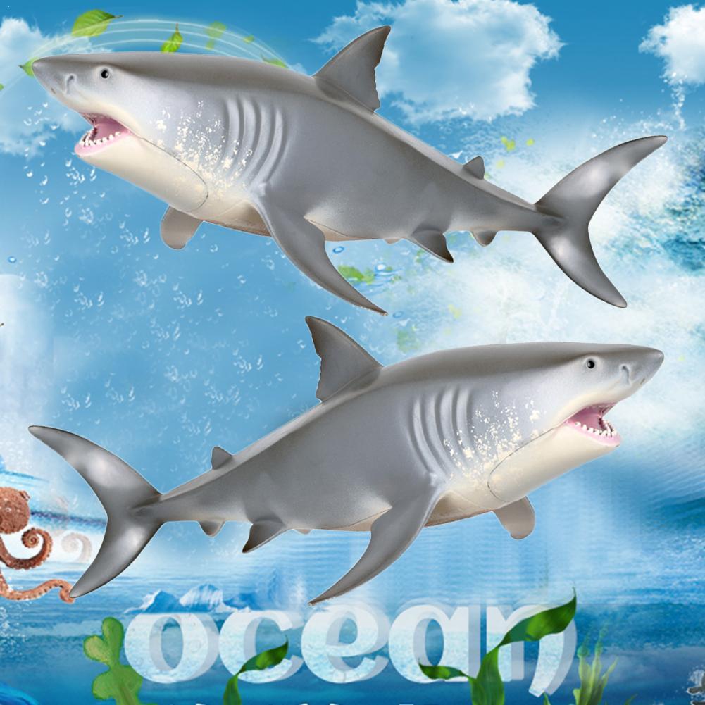 Børns simulering havliv stor hvid haj megalodon legetøj haj haj model hammerhead  v2 i 3