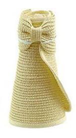 Chapeau de soleil pliable à Large bord pour femmes, casquette à nœud papillon, de plage, de , d'été, 13 couleurs,: beige