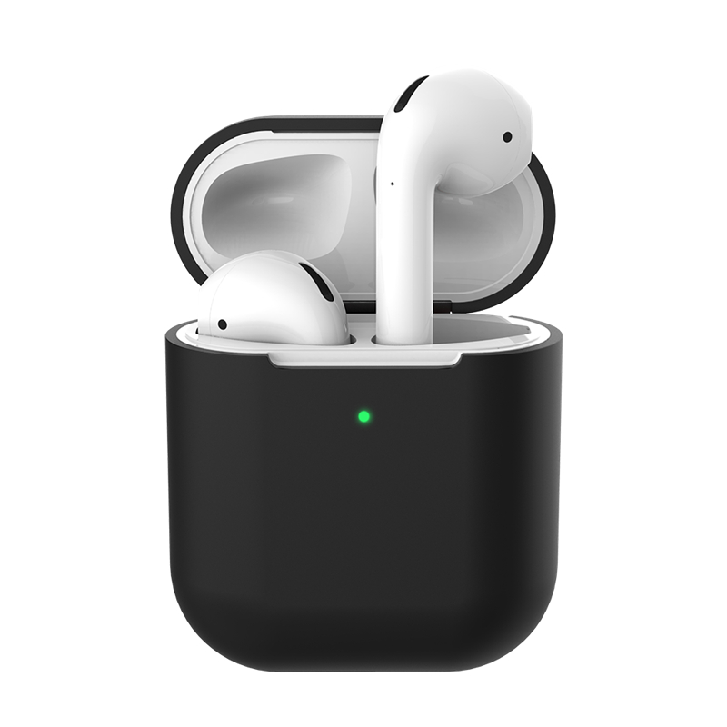 Für AirPods 2 Fall Schutzhülle Silikon Abdeckung Fall Stoßfest Abdeckung für Apple AirPods Drahtlose Kopfhörer Lade Box Beutel Taschen: 01