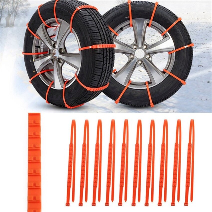 1 stk bil universal mini plast vinterdæk hjul sne kæder til biler / suv bil-styling skridsikker autocross udendørs