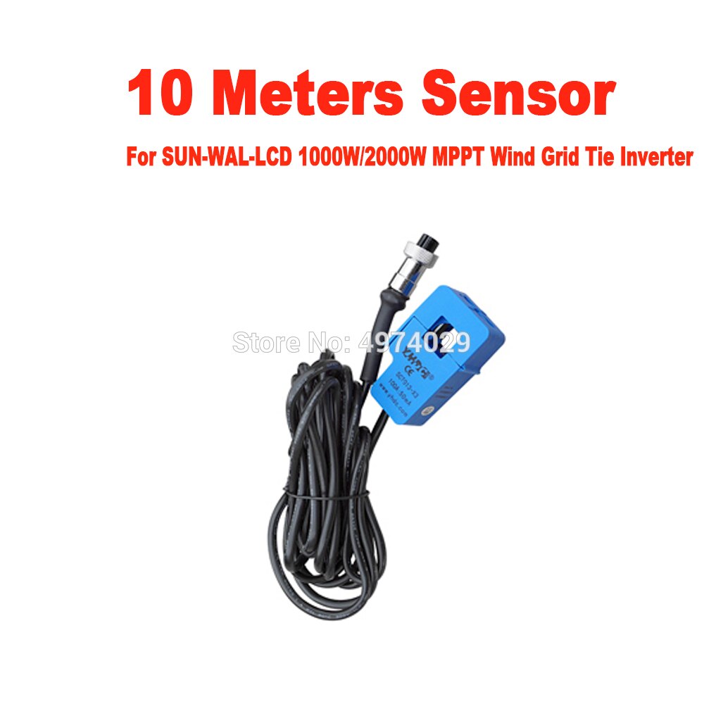 A  10m sensor til sun-wal-lcd 1000w/2000w sun -1000/2000 gti 2- wal-lcd mppt vind / solnetbånd inverter