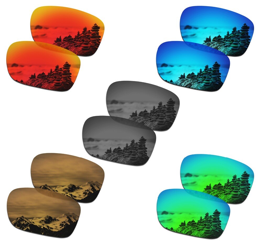 Smartvlt 5 par polariserede solbriller udskiftningslinser til oakley holbrook  - 5 farver