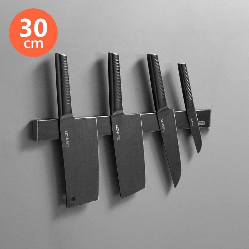 Porte-couteau magnétique support mural en acier inoxydable support de couteau support de rangement mural maison cuisine aimant porte-outil outil de cuisine