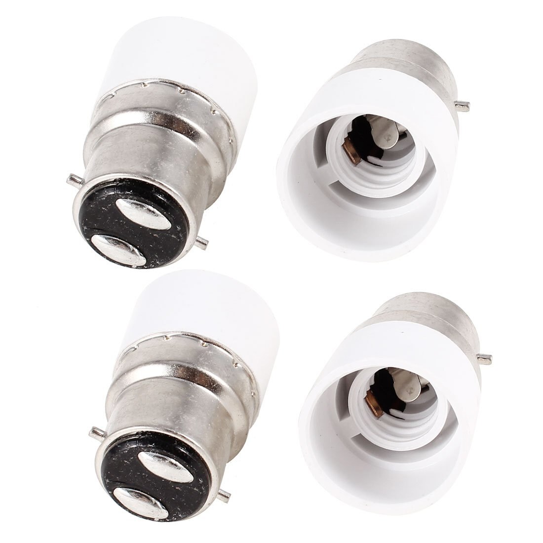 AC 220V B22 to E14 Base Socket Light Lamp Bulb Adapter Holder 4pcs