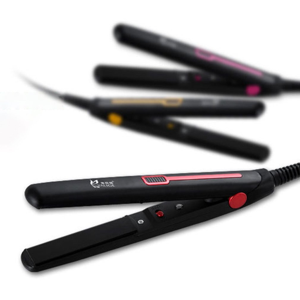 2 in 1 Mini Hair Curler Flat Iron Hair Straightener Corrugated Iron Straightener Curling Iron Styling Tool