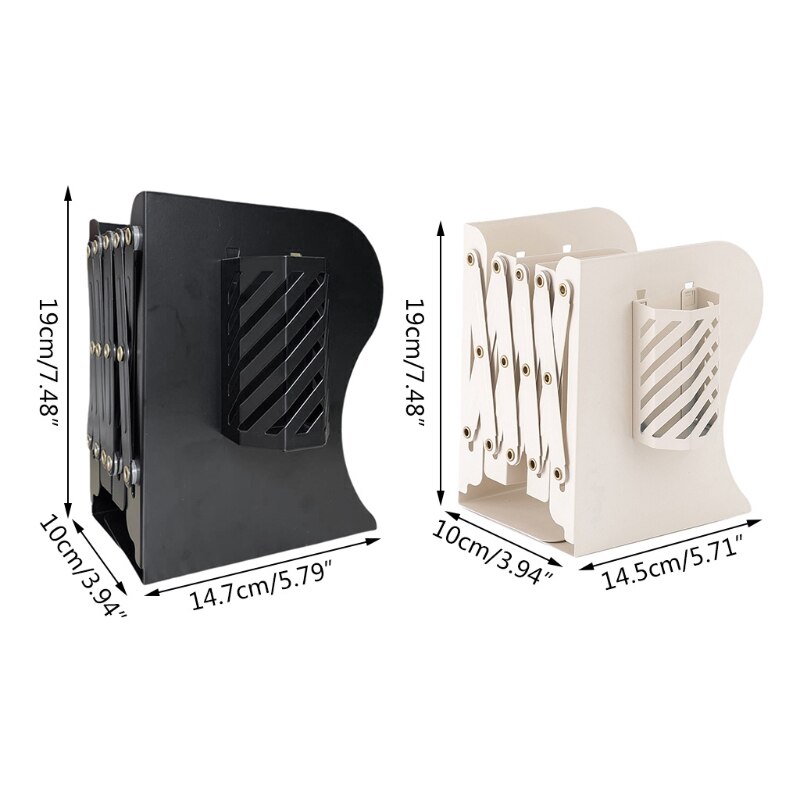 Adjustable Book Ends for Book Shelves Metal Book Ends for Home Office Book Shelf Holder Home Decorative Book Stoppers