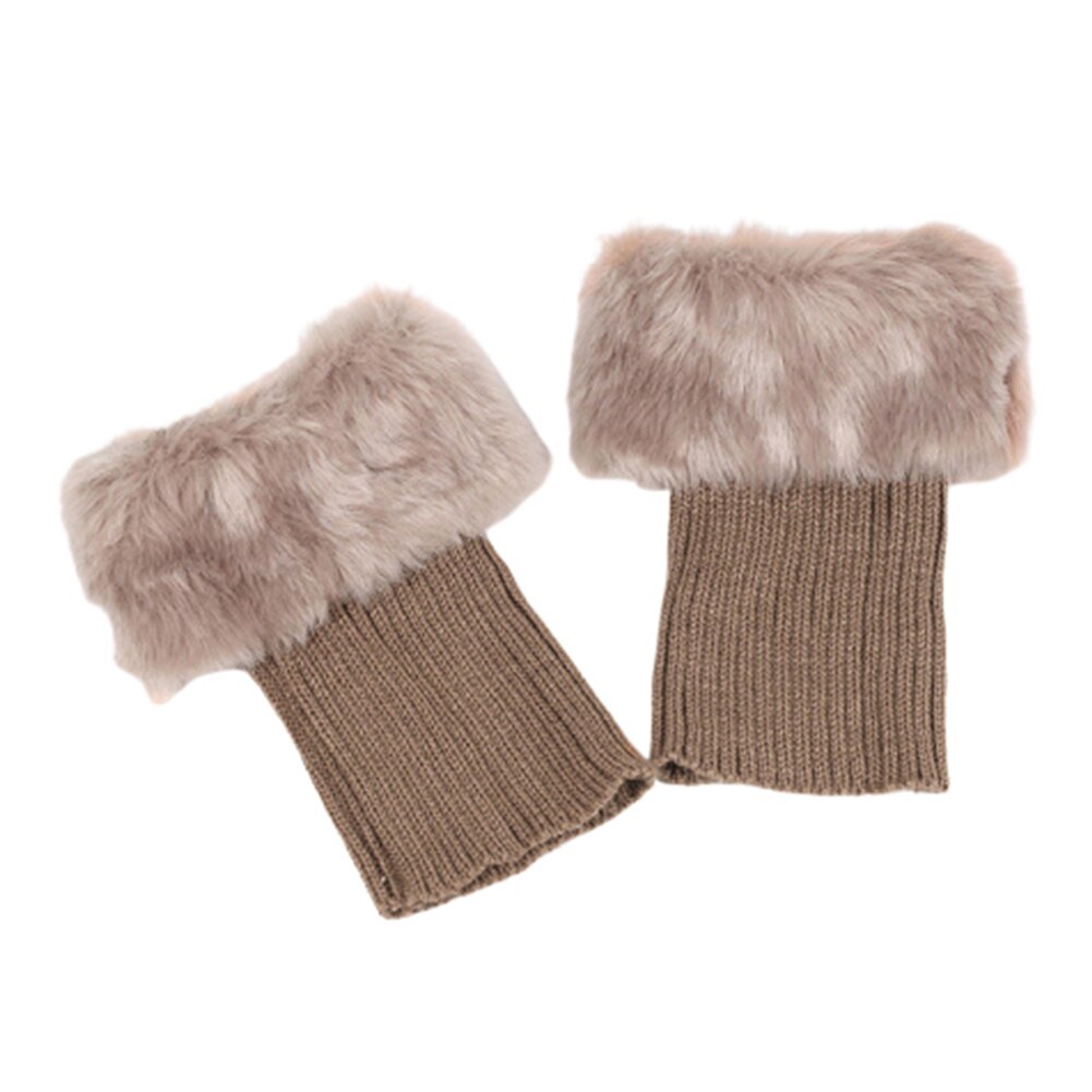 Bottes en dentelle chaussettes jambières pour femmes tricot bottes manchettes hiver bottes courtes couvre bottes plus chaudes guêtres