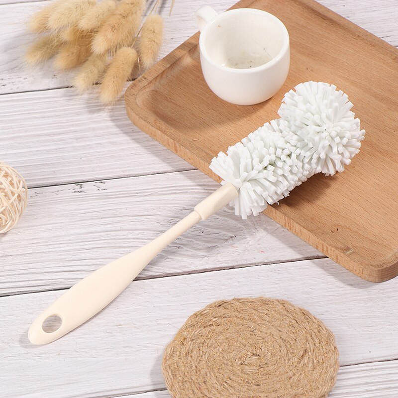 1 PC Long Handle Sponge Cleaning Glass Milk Bottle Mug Coffe Tea Cup Bowls Scrubber Washing Clean Brush Tool Cup Brush