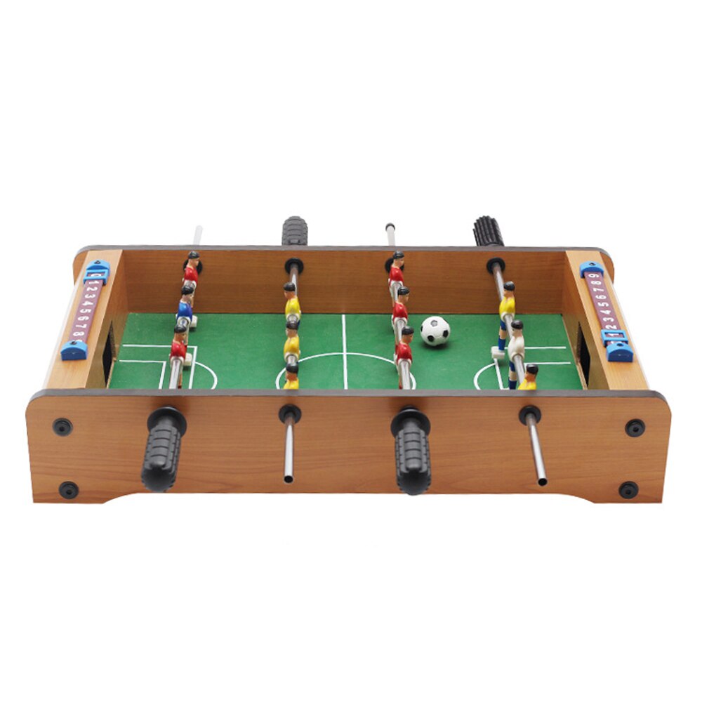 Mini Futbolín de mesa para adultos y niños, conjunto de juego de fútbol de mesa portátil con 2 pelotas y portero de puntuación