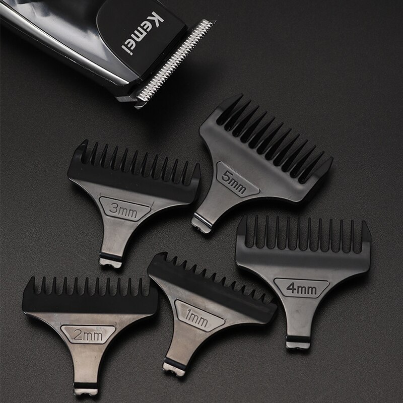 Kemei maquinilla eléctrica para cortar el pelo KM-1951, cabezal de aceite recargable, máquina para cortar el pelo, máquina para cortar el pelo, línea de grabado, carga USB