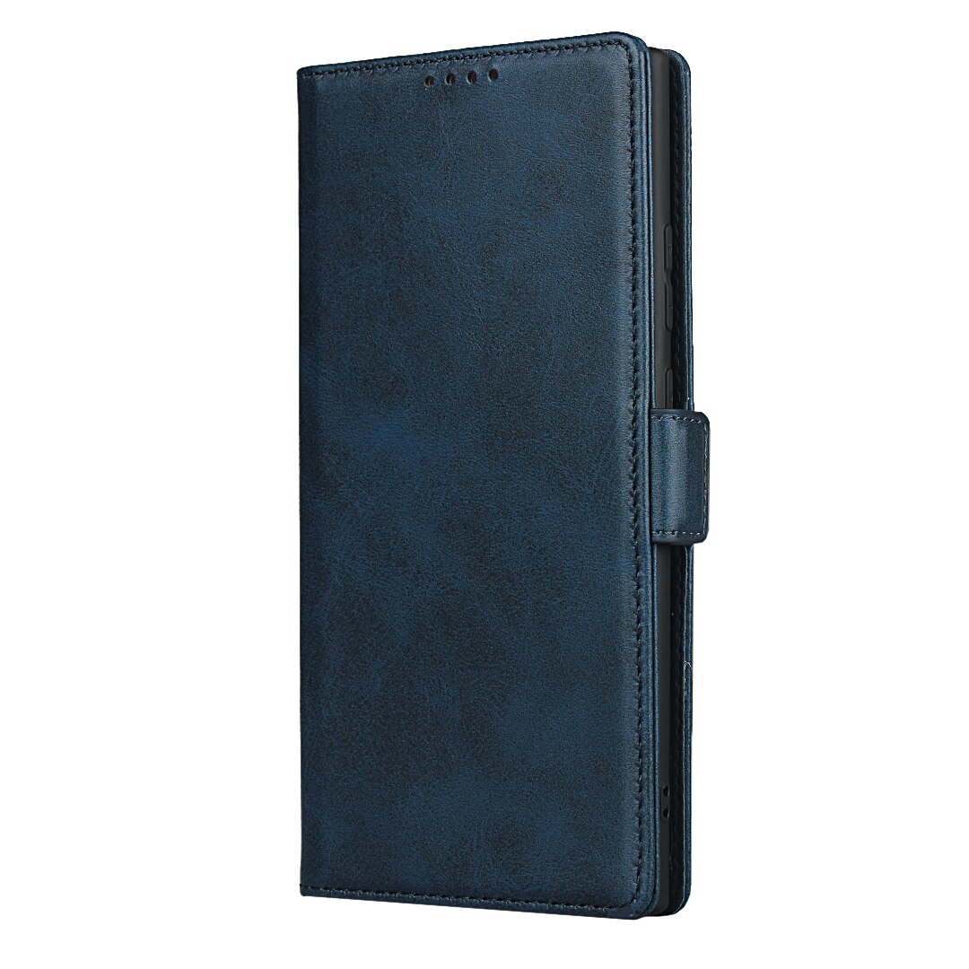 Skórzane etui do Samsung Galaxy Note 20 Ultra 6.7 "6.9" etui z klapką etui na karty magnetyczne przyciąganie pokrywy skrzynka portfel etui: Note 20 Ultra (5G) / DKKQC Blue / Only Case