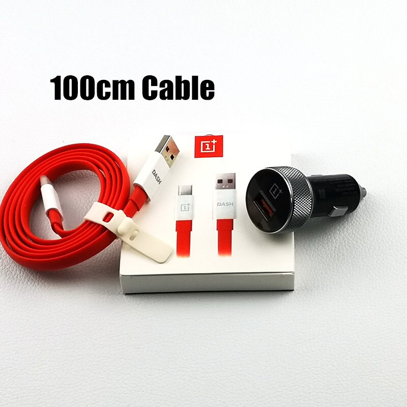 Originele Oneplus dash charger Echt DC01B Quick Fast Lading Usb Dash Auto Oplader Voor Oneplus 7 7t 6t 6 5t 5 3t 3 OnePlus Telefoon: 100CM Car Charger