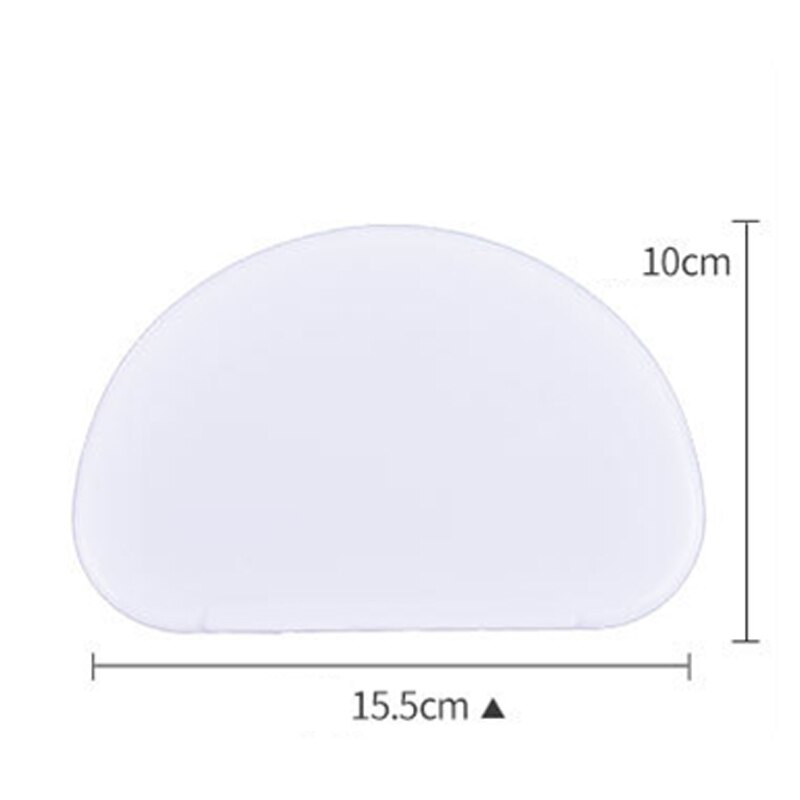 8 Shapes Dough Cake Cutter Cream Scraper Smoother for Cake Fondant Spatula Baking Decoration Tools Kitchen Accessories: Semicircle White