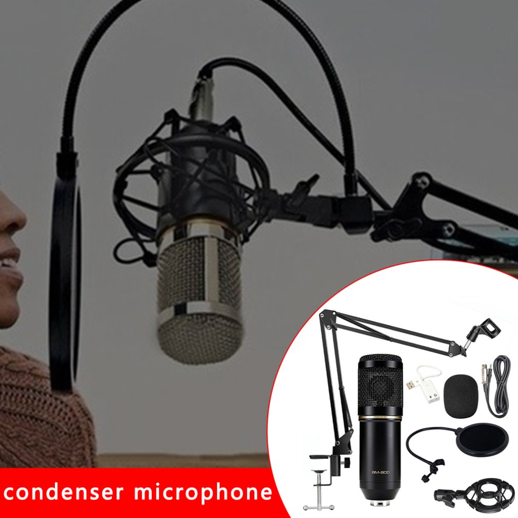 Microfone BM 800 Studio Microphone Microfone BM800 Condenser Sound Recording Microphone For computer Live recording