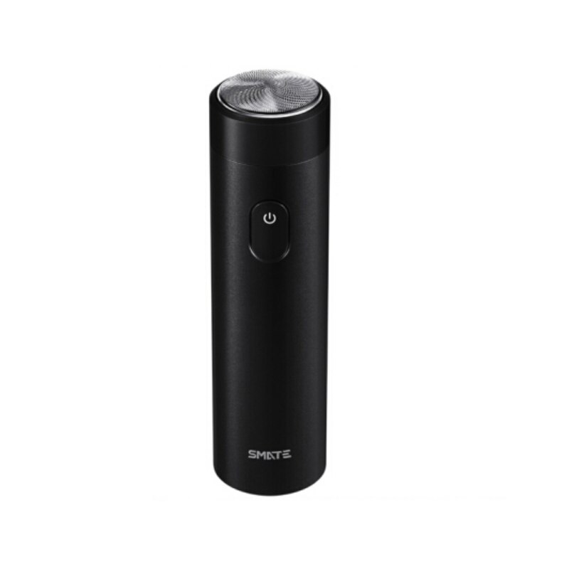 Afeitadora eléctrica Xiaomi Smate, afeitadora flexible recargable, máquina de afeitar en seco y húmedo para hombres, lavable, con tres hojas, cómoda limpieza: Black