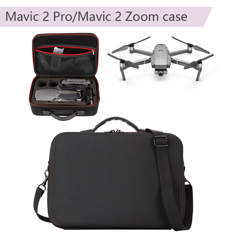 Voor Dji Mavic 2 Pro/Mavic 2 Zoom Drone Accessoires Opbergtas Doos Draagtas Handtas Schoudertas Voor drone Body 3 Batterijen