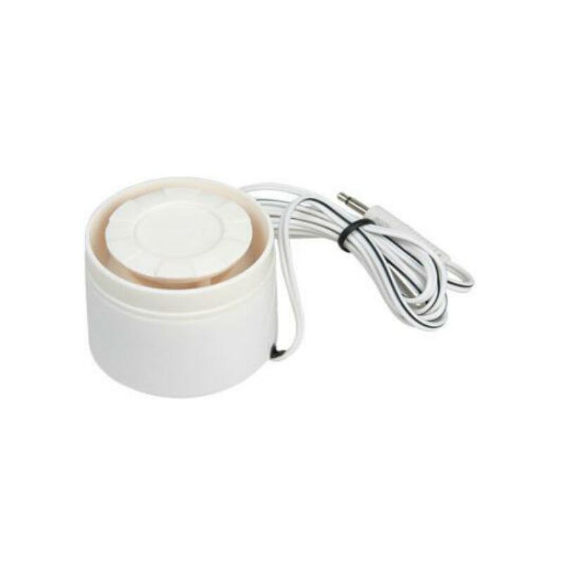 SmartYIBA Alarm Siren Wired Mini Horn Siren For Home Alarm System Indoor Wired White Siren Horn